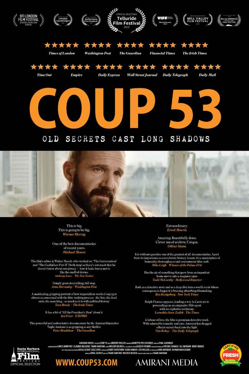Coup 53 on Film Festival Release. Associate Editor: Zoe Davis BFE